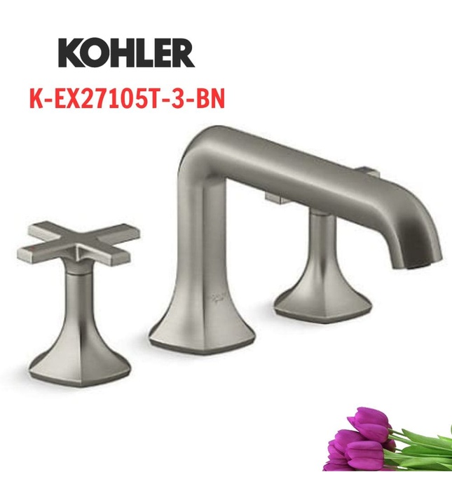 Vòi bồn tắm gắn thành bồn Kohler Occasion K-EX27105T-3-BN