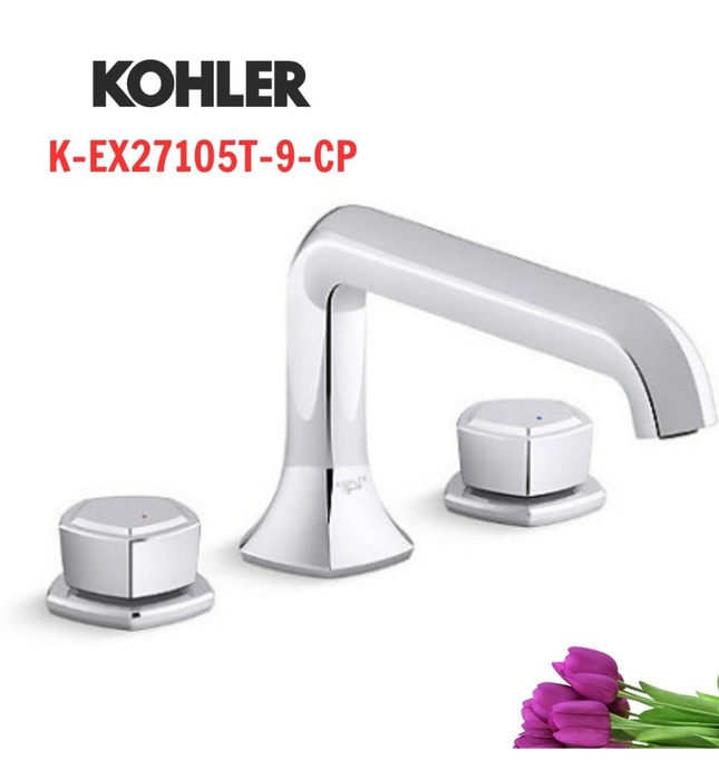 Vòi bồn tắm gắn thành bồn Kohler Occasion K-EX27105T-9-CP