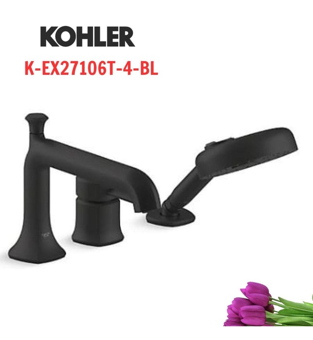Vòi bồn tắm gắn thành bồn kèm sen cầm tay Kohler Occasion K-EX27106T-4-BL