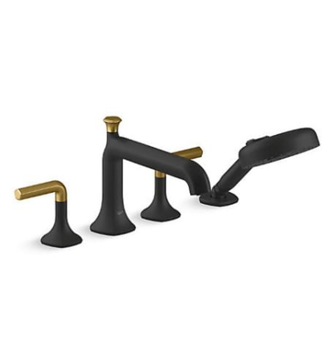 Vòi bồn tắm gắn thành bồn kèm sen cầm tay Kohler Occasion K-EX27109T-4-BMB