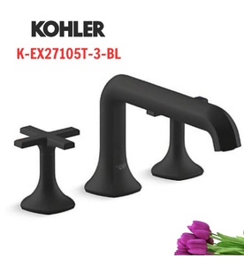 Vòi bồn tắm gắn thành bồn Kohler Occasion K-EX27105T-3-BL