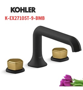 Vòi bồn tắm gắn thành bồn Kohler Occasion K-EX27105T-9-BMB