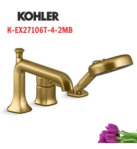 Vòi bồn tắm gắn thành bồn kèm sen cầm tay Kohler Occasion K-EX27106T-4-2MB