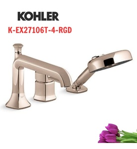 Vòi bồn tắm gắn thành bồn kèm sen cầm tay Kohler Occasion K-EX27106T-4-RGD