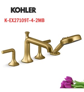 Vòi bồn tắm gắn thành bồn kèm sen cầm tay Kohler Occasion K-EX27109T-4-2MB