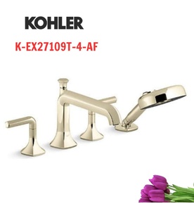 Vòi bồn tắm gắn thành bồn kèm sen cầm tay Kohler Occasion K-EX27109T-4-AF