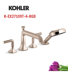 Vòi bồn tắm gắn thành bồn kèm sen cầm tay Kohler Occasion K-EX27109T-4-RGD