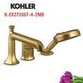 Vòi bồn tắm gắn thành bồn kèm sen cầm tay Kohler Occasion K-EX27106T-4-2MB