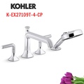 Vòi bồn tắm gắn thành bồn kèm sen cầm tay Kohler Occasion K-EX27109T-4-CP
