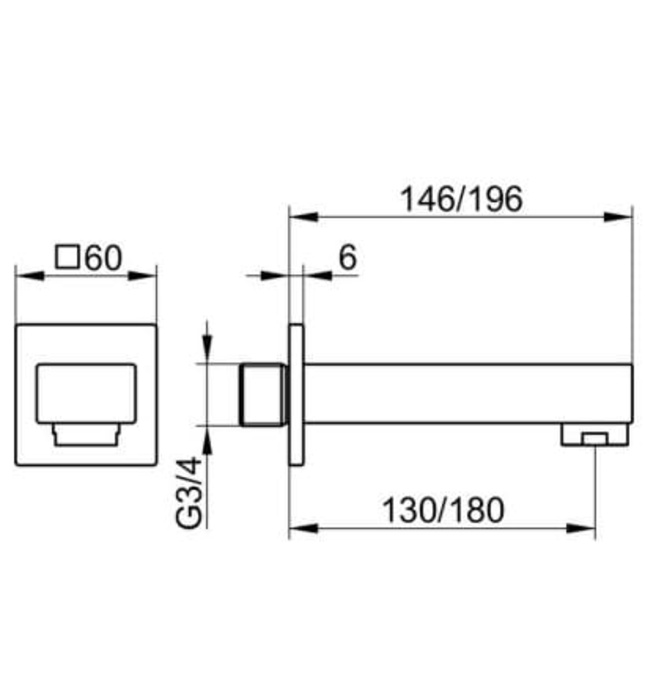 Đầu xả bồn đen Keuco Edition 11 51145130001