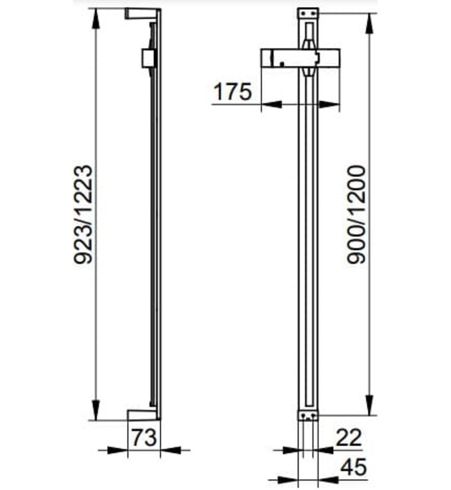 Thanh trượt sen tắm Keuco Edition 11 51185010900