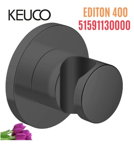 Cài sen gắn tường màu đen Keuco Edition 400 51591130000