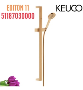 Bộ thanh trượt dây bát sen tắm vàng Keuco Edition 11 51187030000