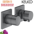 Bộ trộn âm tường đen Đức Keuco Edition 11 51153131232