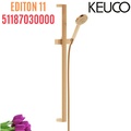 Bộ thanh trượt dây bát sen tắm vàng Keuco Edition 11 51187030000