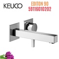 Vòi lavabo nóng lạnh âm tường Đức Keuco Edition 90 59116010202