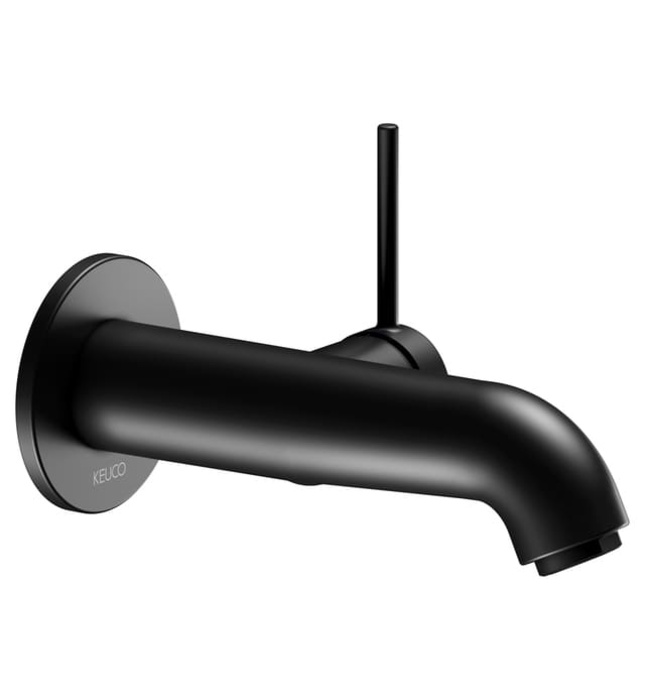 Vòi nóng lạnh âm tường 1 chân đen Đức Keuco Ixmo 59516370201
