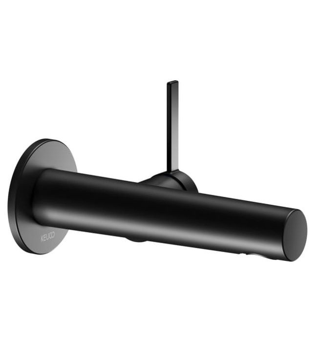 Vòi nóng lạnh âm tường 1 chân đen Đức Keuco Ixmo 59516371101