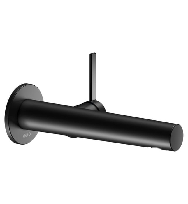 Vòi nóng lạnh âm tường 1 chân đen Đức Keuco Ixmo 59516372101