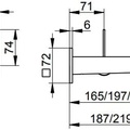 Vòi nóng lạnh âm tường 1 chân Đức Keuco Ixmo 59516011102