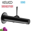 Vòi nóng lạnh âm tường 1 chân đen Đức Keuco Ixmo 59516371101