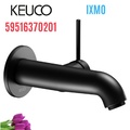 Vòi nóng lạnh âm tường 1 chân đen Đức Keuco Ixmo 59516370201