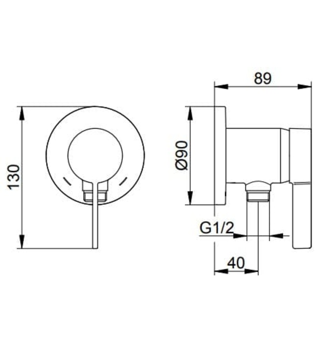 Bộ trộn sen xịt nóng lạnh 1 chân đen Đức Keuco Ixmo Solo 59552379501