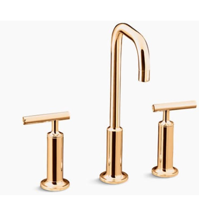 Vòi chậu rửa điều chỉnh kép Kohler Purist K-14408T-4-RGD