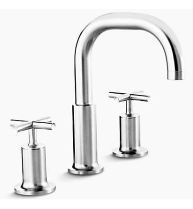 Vòi bồn tắm gắn bồn Kohler Purist K-14428T-3-BGD