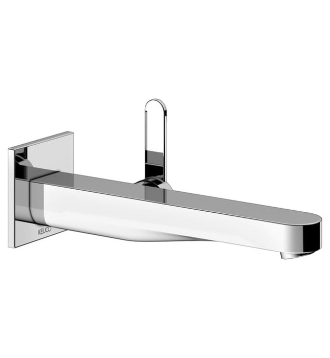 Vòi nóng lạnh âm tường 1 chân đen Đức Keuco Ixmo 59516371302