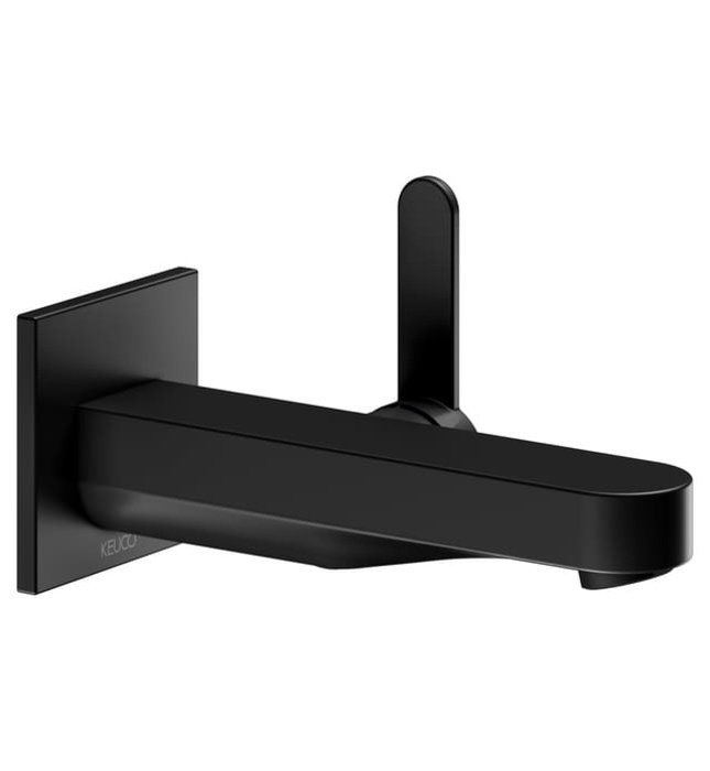 Vòi nóng lạnh âm tường 1 chân đen Đức Keuco Ixmo 59516370302