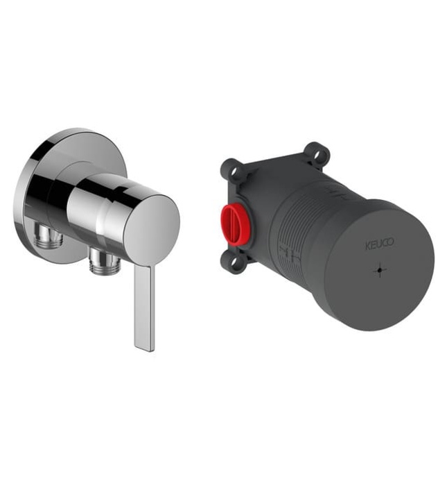 Bộ trộn sen xịt nóng lạnh 1 chân Đức Keuco Ixmo Solo 59552019521