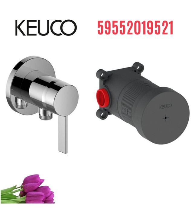 Bộ trộn sen xịt nóng lạnh 1 chân Đức Keuco Ixmo Solo 59552019521