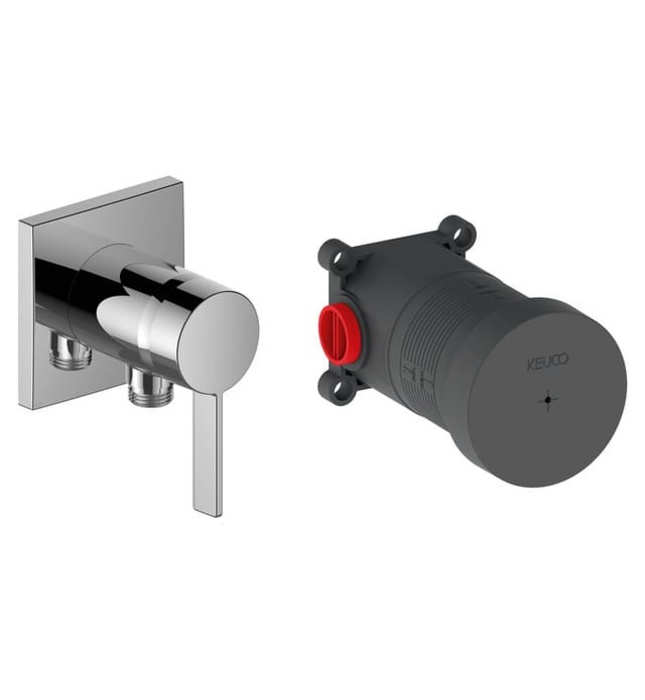 Bộ trộn sen xịt nóng lạnh 1 chân Đức Keuco Ixmo Solo 59552019522