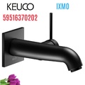 Vòi nóng lạnh âm tường 1 chân đen Đức Keuco Ixmo 59516370202