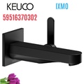 Vòi nóng lạnh âm tường 1 chân đen Đức Keuco Ixmo 59516370302