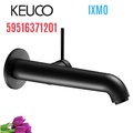 Vòi nóng lạnh âm tường 1 chân đen Đức Keuco Ixmo 59516371201
