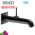 Vòi nóng lạnh âm tường 1 chân đen Đức Keuco Ixmo 59516371202