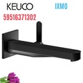 Vòi nóng lạnh âm tường 1 chân đen Đức Keuco Ixmo 59516371302