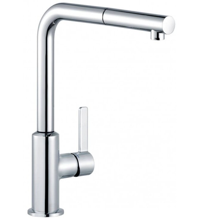 Vòi rửa bát nóng lạnh dây rút Kludi L-INE-S 408510575