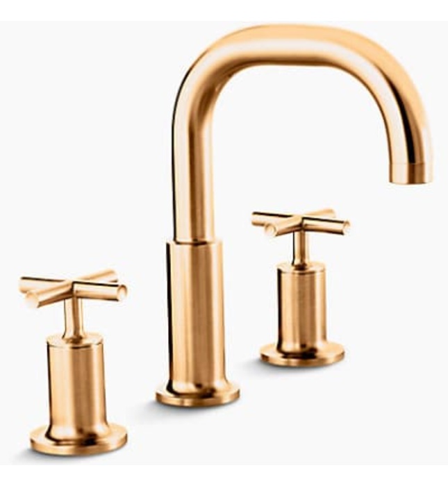 Vòi bồn tắm gắn bồn Kohler Purist K-14428T-3-RGD
