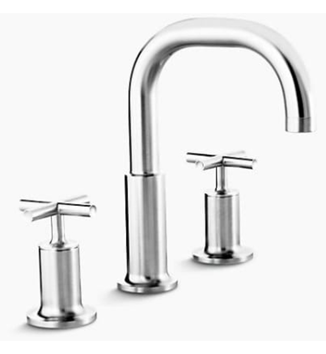 Vòi bồn tắm gắn bồn Kohler Purist K-14428T-3-SN