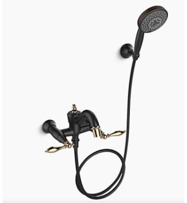 Sen tắm bồn tắm gắn tường Kohler Finial K-72654T-4M-R2B