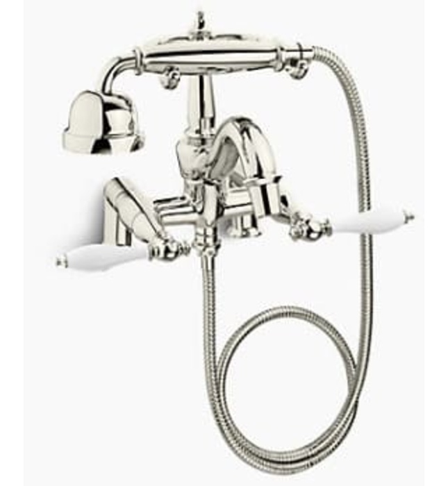 Vòi bồn tắm gắn thành bồn kèm sen cầm tay Kohler Finial K-8785T-4M-SN