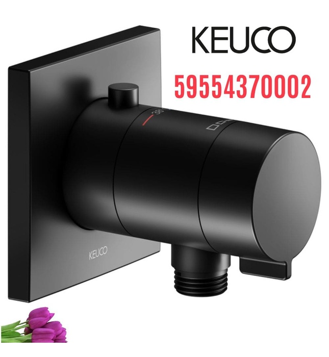 Bộ trộn sen xịt nóng lạnh 1 chân đen Đức Keuco Ixmo 59554370002