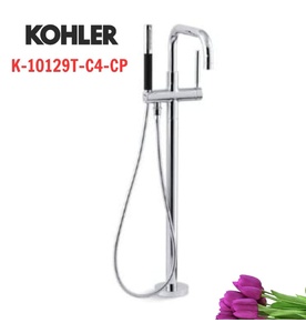 Sen vòi bồn tắm đặt sàn Kohler Purist K-10129T-C4-CP
