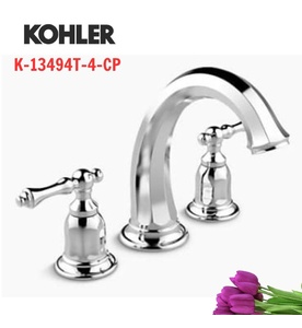 Vòi bồn tắm gắn bồn Kohler Kelston K-13494T-4-CP