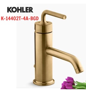 Vòi chậu rửa Kohler Purist K-14402T-4A-BGD