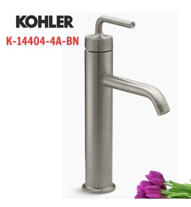Vòi chậu rửa thân cao Kohler Purist K-14404-4A-BN