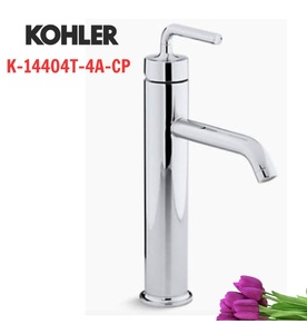 Vòi chậu rửa thân cao Kohler Purist K-14404T-4A-CP